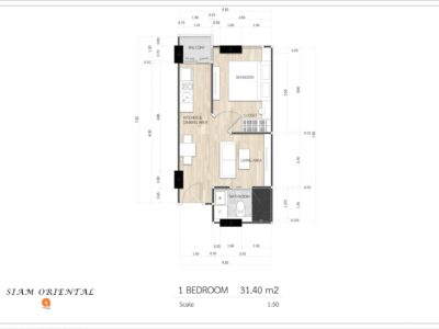 Siam Oriental Dream — 1 bedroom, 31 м², 3 эт.