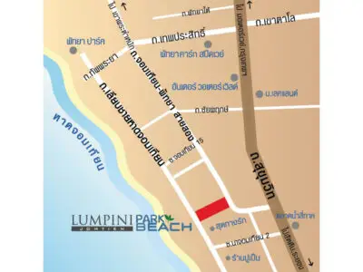 Lumpini  Park Beach Jomtien — 2 bedroom, 57 м², 6 эт.