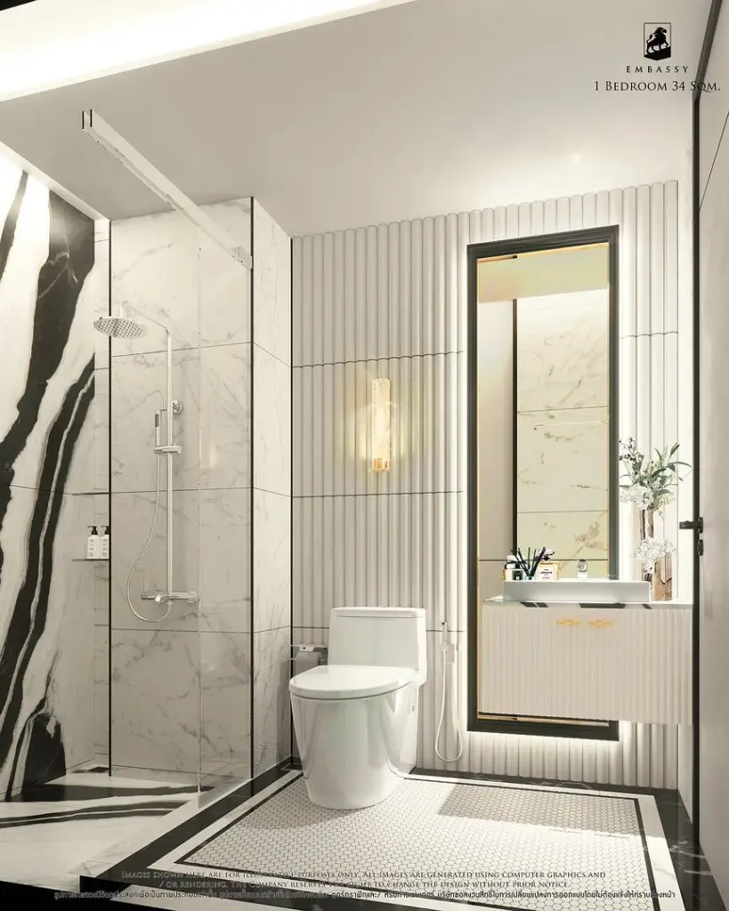 1 Спальная 35 м² interior 4