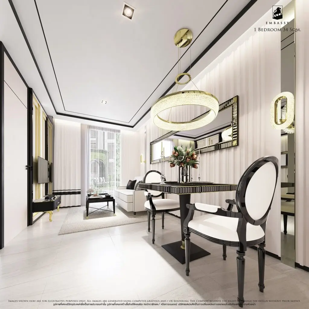1 Спальная 35 м² interior 1