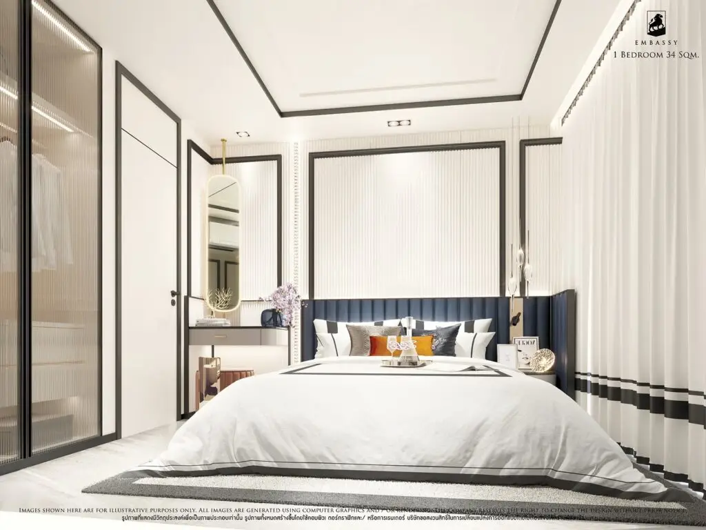 1 Спальная 35 м² interior 2