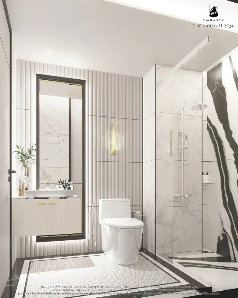 1 Спальная 51 м² interior 4