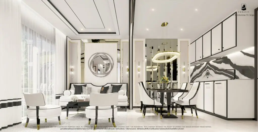 1 Спальная 51 м² interior 2