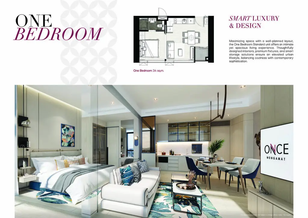 1-Спальная  34.00 - 56.00 м² interior 1