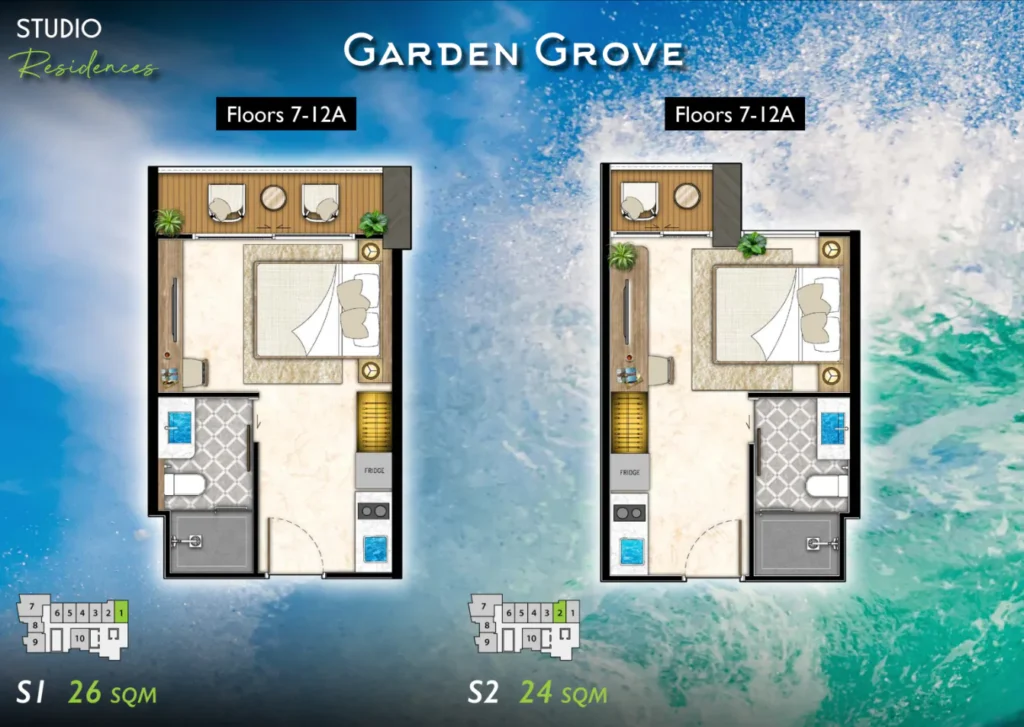Студия 24 - 27 м²