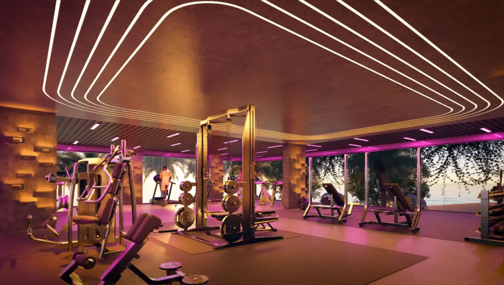 The Riviera Palm Beach Wongamat: фитнес-зал