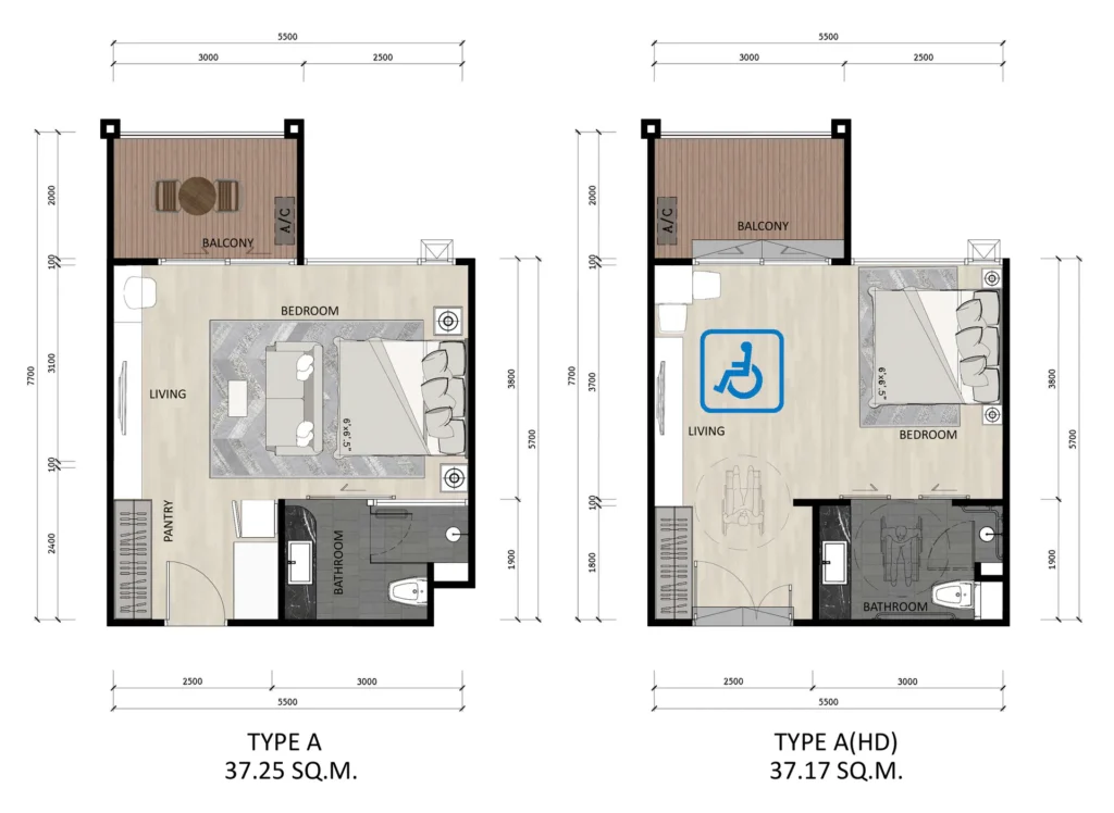 Студия 37.17 - 37.25 м²