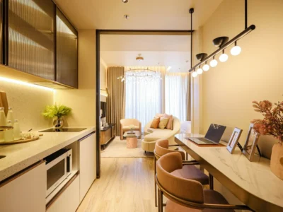 1-bedroom квартира 33 кв.м в AROM Jomtien Pattaya — 12 этаж, вид на море