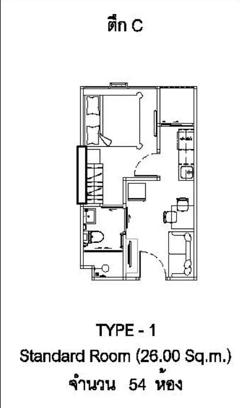 1-Спальная (Тип 1 / 26 м²)