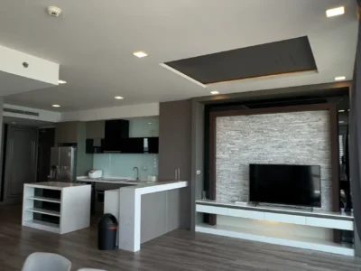 3-bedroom квартира 130 кв.м в Cetus Beachfront Pattaya — прямой вид на море