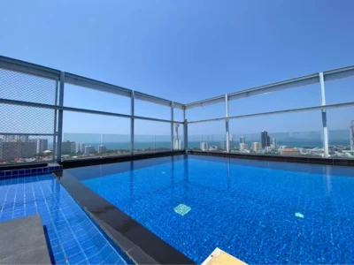 Treetops, Паттайя — квартира 35 м² с видом на море и город